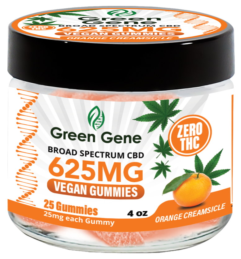 a jar of orange cbd gummies