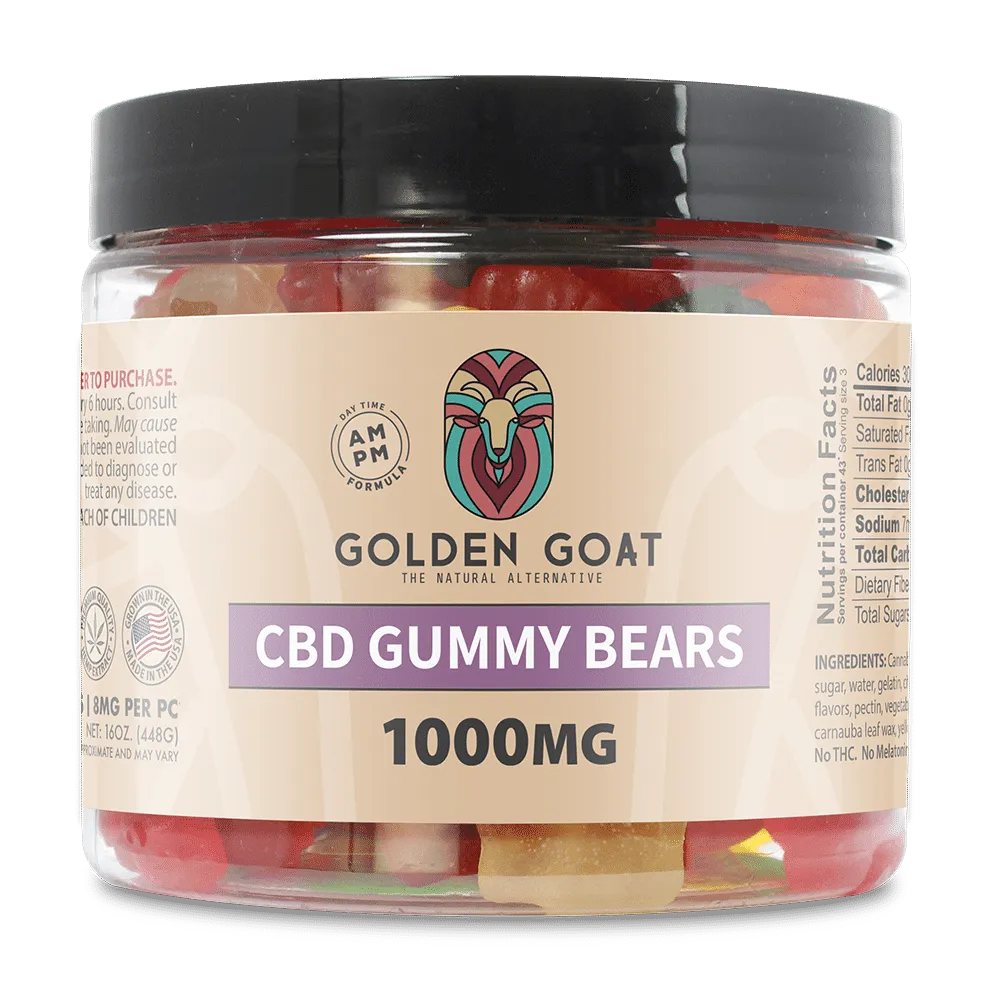 a jar of cbd gummy bears