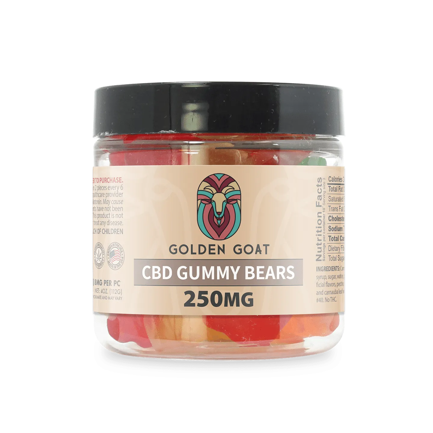 a jar of cbd gummy bears