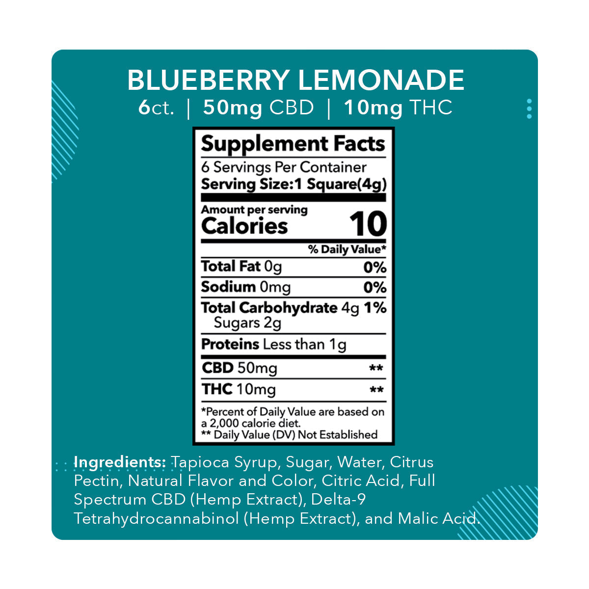 a label for blueberry lemonade