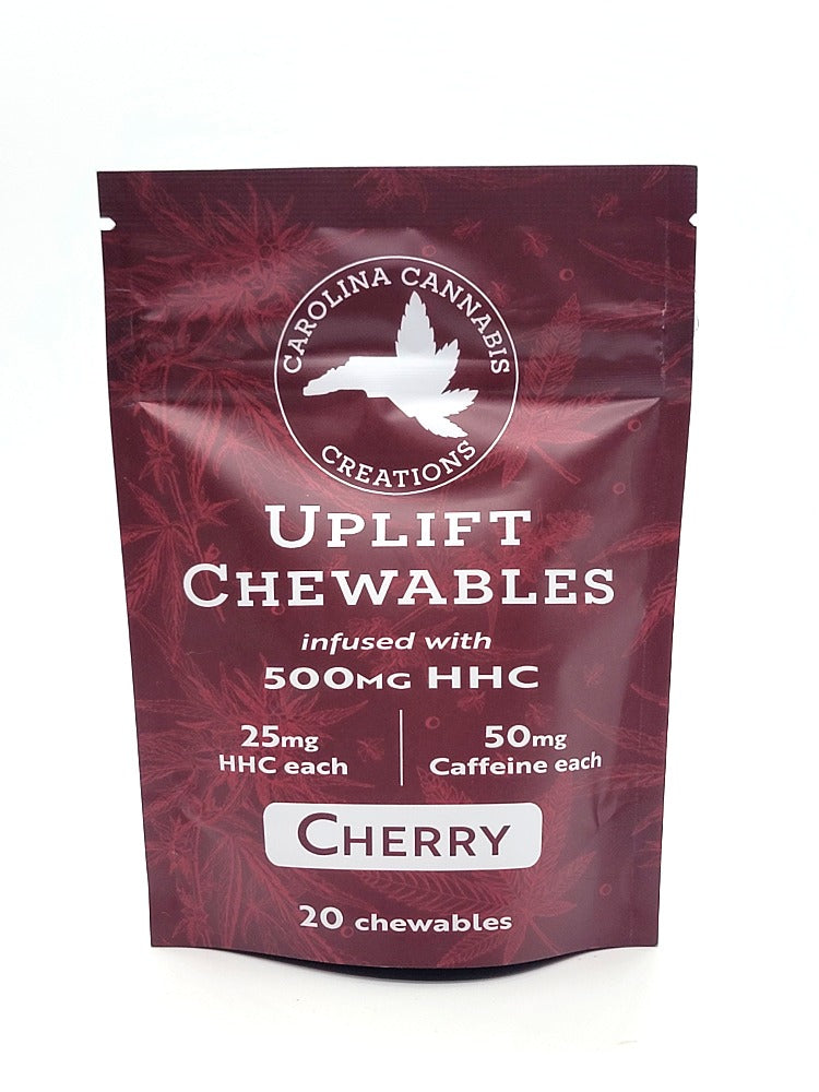 Uplift Chewables | HHC+Caffeine | Cherry 20ct bag - Emerald Ventures MN LLC