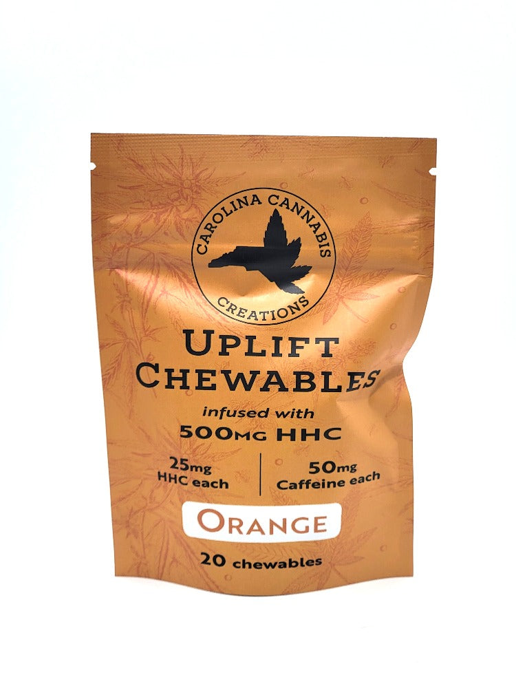 Uplift Chewables | HHC+Caffeine | Orange 20ct bag - Emerald Ventures MN LLC