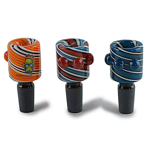Space King Colored Glass Bowl Piece - 14mm Male Joint - Emerald Ventures MN LLC