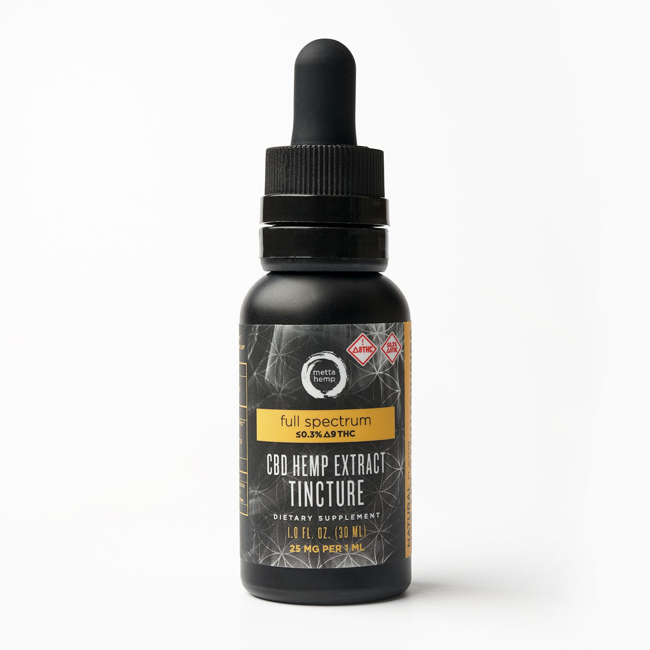 a bottle of cb hemp extract tincture