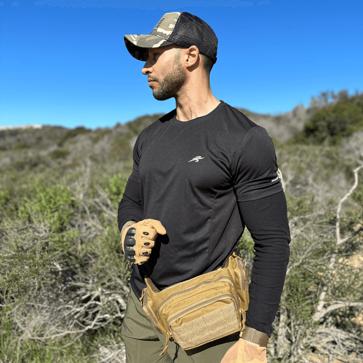 a man with a baseball glove and a catchers mitt